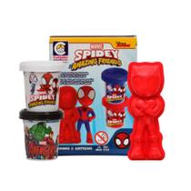 Brinquedo Massinha Spidey Amigos Marvel Surpresa Cotiplás