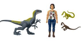 Brinquedo Mattel Jurassic World Camp Cretaceous - Dinossauro Sammy, Velociraptor Brinquedo Mattel Jurassic World Camp Cretaceous - Dinossauro Sammy, Velociraptor