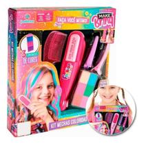 Brinquedo Mechas De Cabelo Colorida Pintar Cabelo Polibrinq