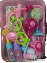 Brinquedo médico infantil kit com 10 peças