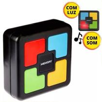 Brinquedo Memory Game Portátil 6cm Jogo Da Memória com Luz Clássico Retrô Repita a Sequência Estilo Genius Educativo Concentração