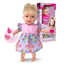 Brinquedo Menina Boneca Totsy Vinil E Tecido 43cm Acessórios