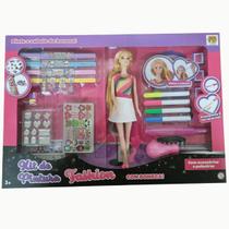 Brinquedo Menina Kit de Pintura Fashion Tipo Barbie