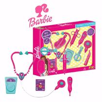 Brinquedo Menina Kit Doutora Barbie Medica Rosa