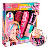 Brinquedo Menina Mechas De Cabelo Colorida Pintar Cabelo Polibrinq