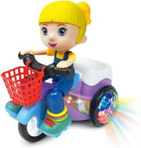 Brinquedo Menina Triciclo Bate E Volta Empina Gira 360 Com Sons Luz Brinquedo Menina Triciclo Bate E Volta Empina Gira 360 Com Sons Luz