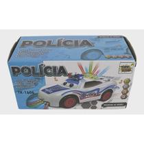 Brinquedo Menino Carrinho De Polícia Com Luzes 3d Som Luz.