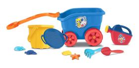 Brinquedo Menino Carriola De Praia Transformer C/ Acessórios - DIVERTOYS