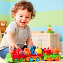 Brinquedo Menino Trenzinho Infantil Didático Educativo Bebê