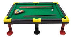 Brinquedo Mesa De Sinuca Snooker Bilhar Tecido Veludo Infantil 33 Peças - DONY