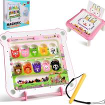 Brinquedo Mesa E Labirinto Magnético 2 Em 1 Rosa - Castela Brinquedo Mesa E Labirinto Magnético 2 Em 1 Rosa - Castela
