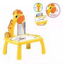 Brinquedo Mesa Mix Girafa Amarela Projetor Pintura Desenho Brinquedo Mesa Mix Girafa Amarela Projetor Pintura Desenho