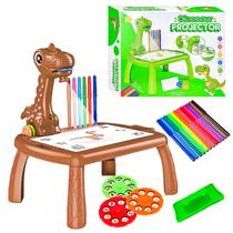 Brinquedo Mesa Projetora De Desenho Infantil Dinossauro Divertida Interativa Bee Toys