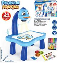 Brinquedo mesa projetora para desenhar - azul