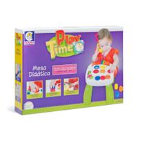 Brinquedo Mesinha Divertida Play Time 20,5cm de Altura com Blocos Didáticos e Engrenagens que Giram Cotiplas - 1996