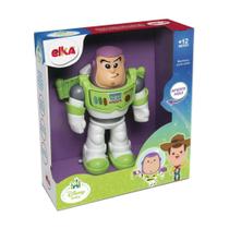 Brinquedo Meu Amigo Buzz Lightyear 23cm Vinil com Som Toy Story Elka - 1042