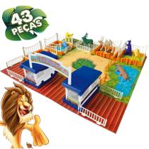 Brinquedo Meu Zoológico 43 Peças Animais - Nig