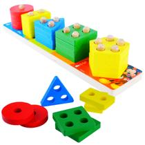 Brinquedo Mickey Didatico Disney Encaixe Formas Grande MDF