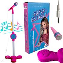 Brinquedo Microfone c/ Pedestal Claudia Leitte Super Estrela