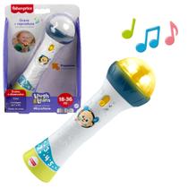 Brinquedo Microfone Educativo Brincar E Aprender Grava E Reproduz Sons Contagem E Luzes Fisher-Price Mattel JFW55 Brinquedo Microfone Educativo Brincar E Aprender Grava E Reproduz Sons Contagem E Luzes Fisher-Price Mattel JFW55