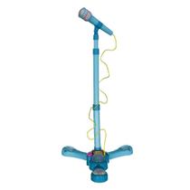 Brinquedo Microfone Infantil c/ Pedestal Azul - Fênix