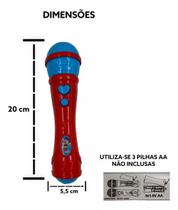 Brinquedo Microfone Karaoke Para Criança Infantil Menina