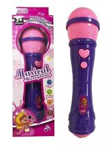 Brinquedo Microfone Karaoke Para Criança Infantil Menina
