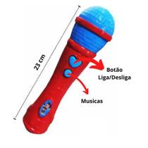 Brinquedo Microfone Musical Infantil - MUSIC MIKE