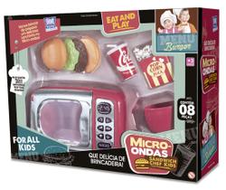 Brinquedo Microondas Chef Kids Vermelho Menino Menina