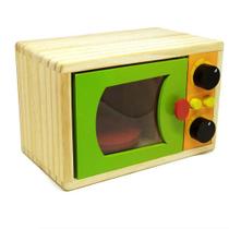 Brinquedo Microondas Infantil Madeira - 461 - New Art