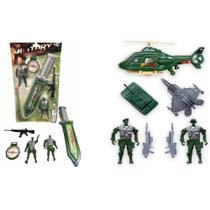 Brinquedo Militar com Veículo e Soldados