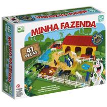 Brinquedo Minha Fazenda Animais 41 Peças Infantil Brinquedo Minha Fazenda Animais 41 Peças Infantil
