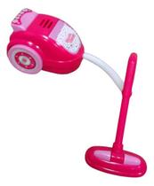 Brinquedo Mini Aspirador De Pó Infantil Luzes Som Rosa