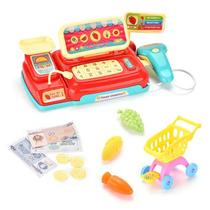 Brinquedo Mini Caixa Registradora Infantil Mercadinho Com Luz E Som - TOYS