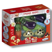 Brinquedo Mini Chef Infantil Comidinha Frutas Verduras ou Legumes Com tiras autocolantes - Xalingo