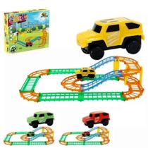 Brinquedo Mini Cidade Pista Color Com 26pçs E Carrinho Cor Colorida