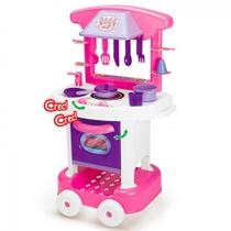 Brinquedo Mini Cozinha Infantil Play Time Rosa 2008 Cotiplás