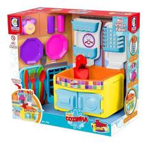 Brinquedo Mini Cozinha Playtime Infantil Cotiplás + 16 Peças