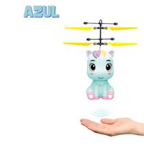 Brinquedo Mini Drone Ponei Unicórnio Voador Infravermelho Sensor de Apoximação Luz Carregador USB Voa de Verdade