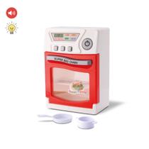 Brinquedo mini fogãozinho som luz e acessorios - happy house