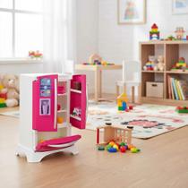 Brinquedo Mini Geladeira Com Acessórios Para Brincar Faz de Conta Brincar de Casinha
