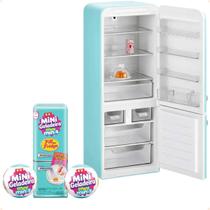 Brinquedo Mini Geladeira Com Luz E Acessórios Surpresa REF. XZ2713 Brinquedo Mini Geladeira Com Luz E Acessórios Surpresa REF. XZ2713