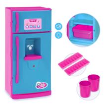 Brinquedo Mini Geladeira Infantil Menina Com Acessórios