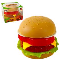 Brinquedo Mini Hambúrguer Burger monta e desmonta Fast food