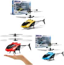 Brinquedo Mini Helicóptero Voador C/Sensor Indução A Mão
