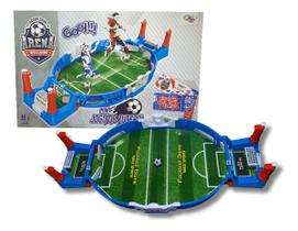 Brinquedo Mini Jogo Futebol Arena Pebolim Pinball 18 peças