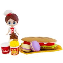 Brinquedo Mini Kitchen Faz de conta Cozinheira e Princesa Tema:Cozinheira