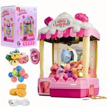 Brinquedo Mini Maquina de Pegar Bichinhos com Som e Luz - Castela Brinquedo Mini Maquina de Pegar Bichinhos com Som e Luz - Castela