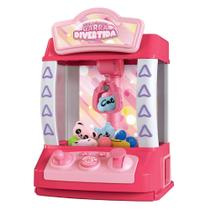 Brinquedo Mini Maquina Pega Pelúcia Rosa Dm Toys - DMT6991