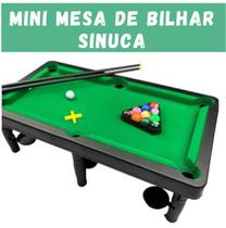 Brinquedo Mini Mesa De Bilhar Sinuca Snooker Com 2 Tacos Brinquedo Mini Mesa De Bilhar Sinuca Snooker Com 2 Tacos